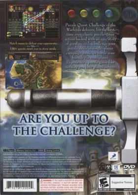 Puzzle Quest - Challenge of the Warlords box cover back